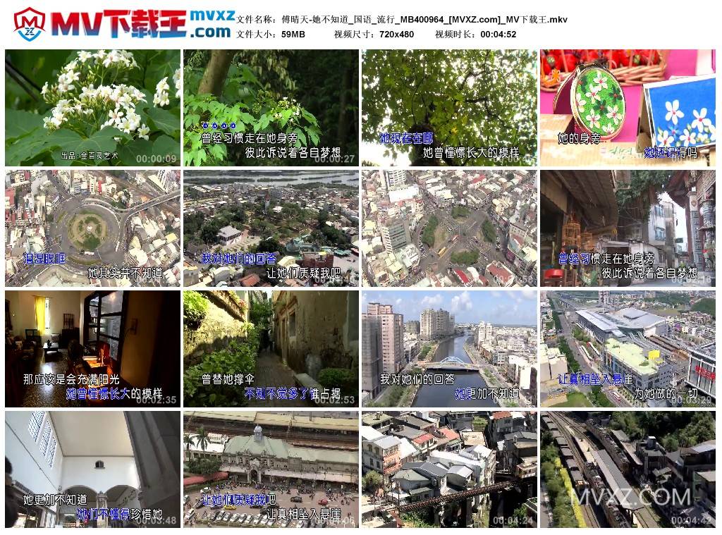 傅晴天-她不知道_国语_流行_MB400964